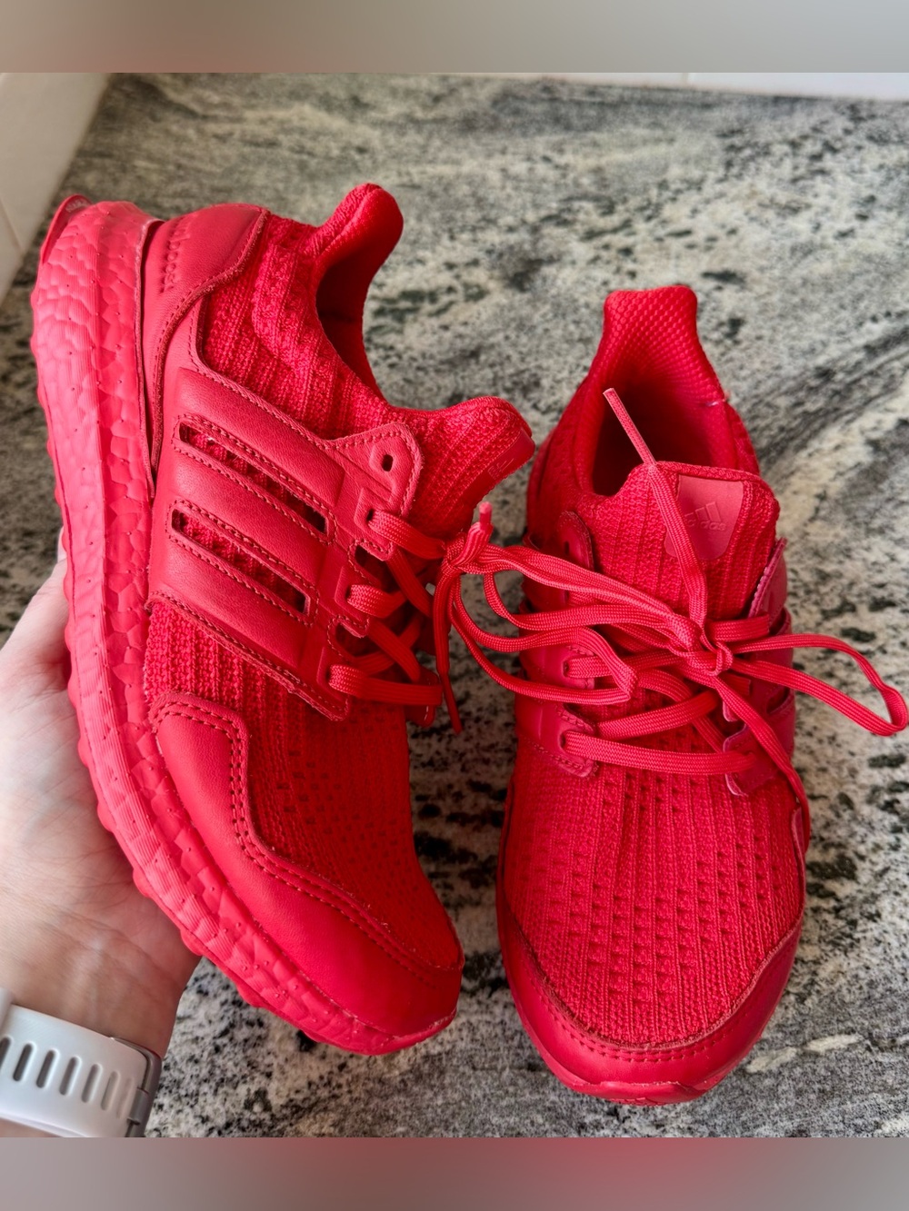 adidas Women's Ultraboost DNA S&L Lush Red or Triple Red. Size 7. EUC